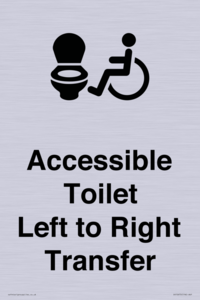 Accessible Toilet with Left to Right Transfer